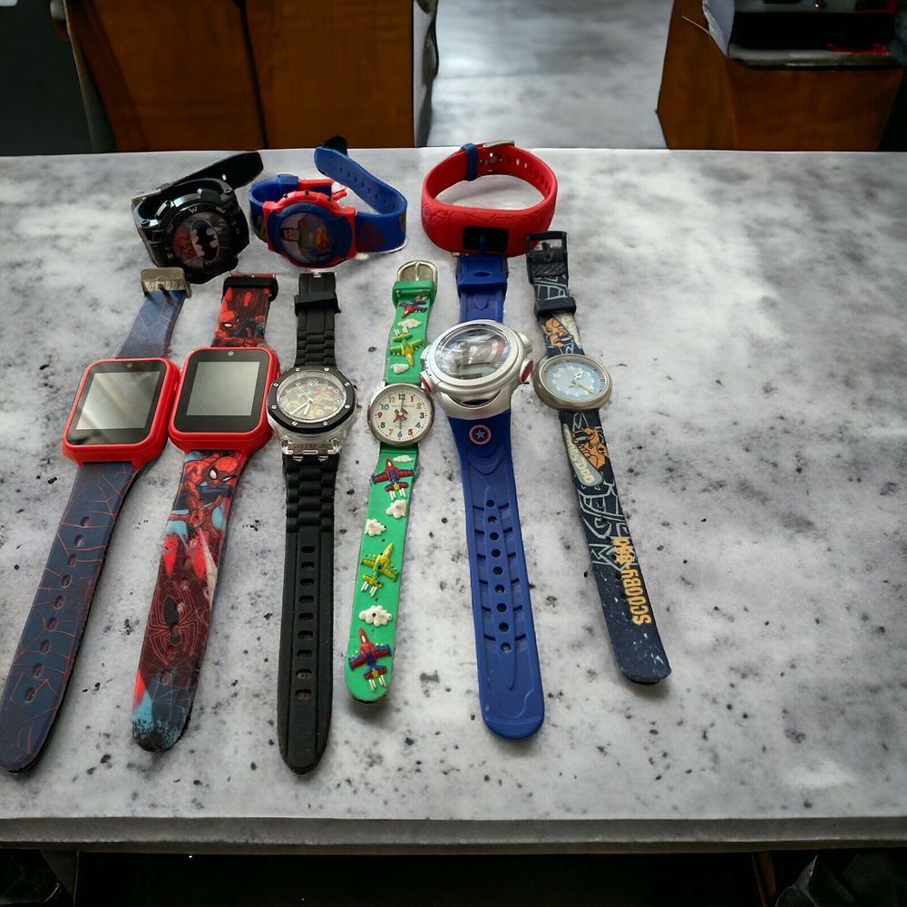 9 Assorted Kids‎ Watches For Parts Only